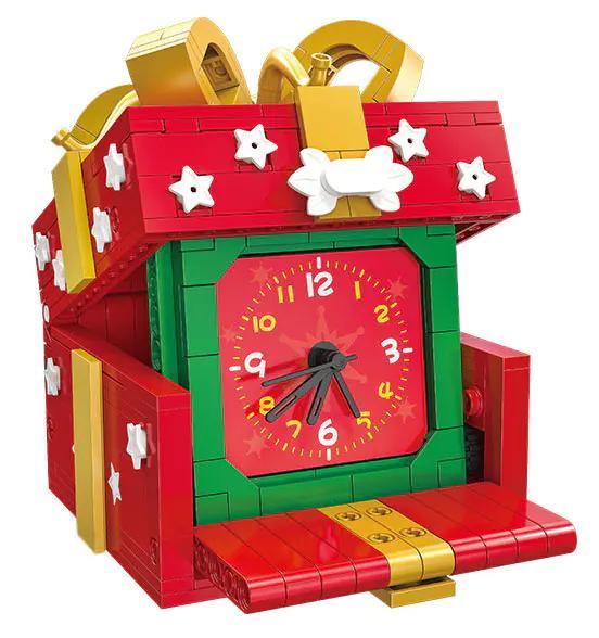 bộ lắp ghép Đồng hồ hộp quà JIESTAR JJ9191 403 mảnh ghép, đồ chơi lắp ghép trang trí Giáng Sinh cho bé 6 tuổi giá tốt