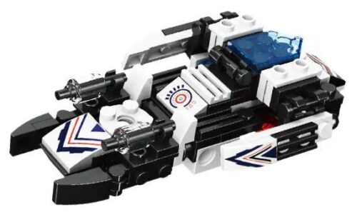 JIESTAR 20074 Bộ lắp ghép Xe Cảnh Sát Chiến Đấu 642 Mảnh