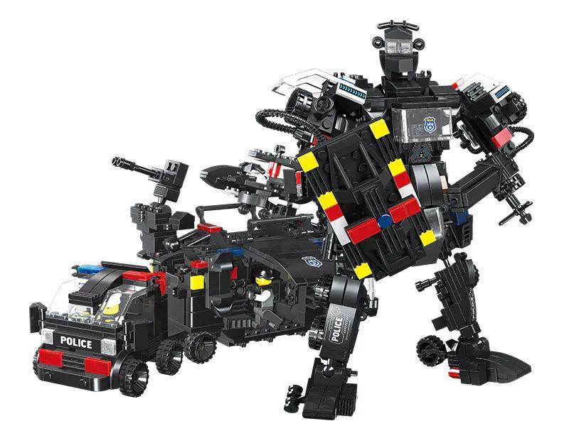 JIESTAR 20076 Bộ đồ chơi Xe chỉ huy chiến đấu Robot lớn