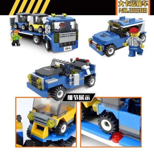 JIESTAR 20509 Xe Tải Vận Chuyển Lớn Bộ Đồ Chơi Lắp Ghép Tương Thích LEGO® Cho Bé Trai 6 Tuổi