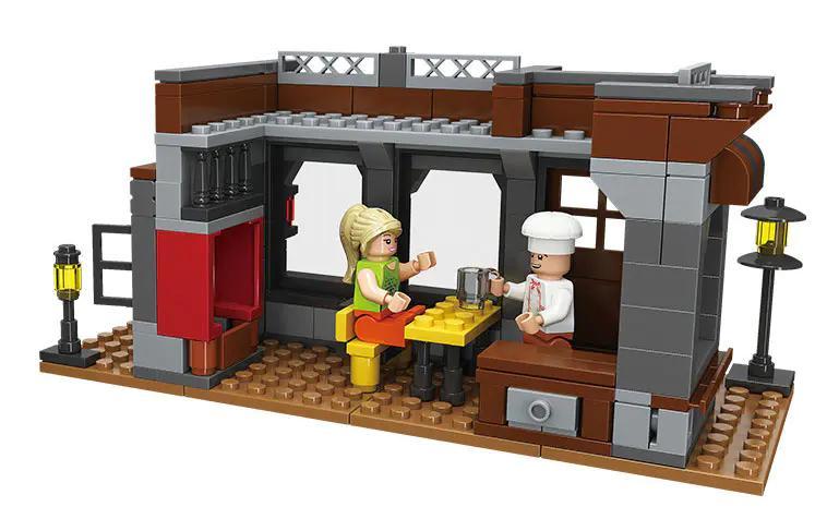 Bộ lắp ghép JIESTAR 20536 Quán Cà Phê với 2 minifigures, 290 chi tiết, phù hợp cho bé 6 tuổi