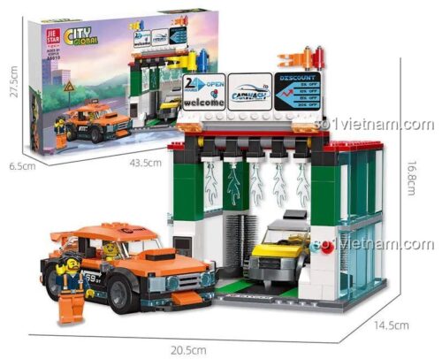 Kích thước hộp và mô hình Trạm rửa xe toàn cầu JIESTAR 55010