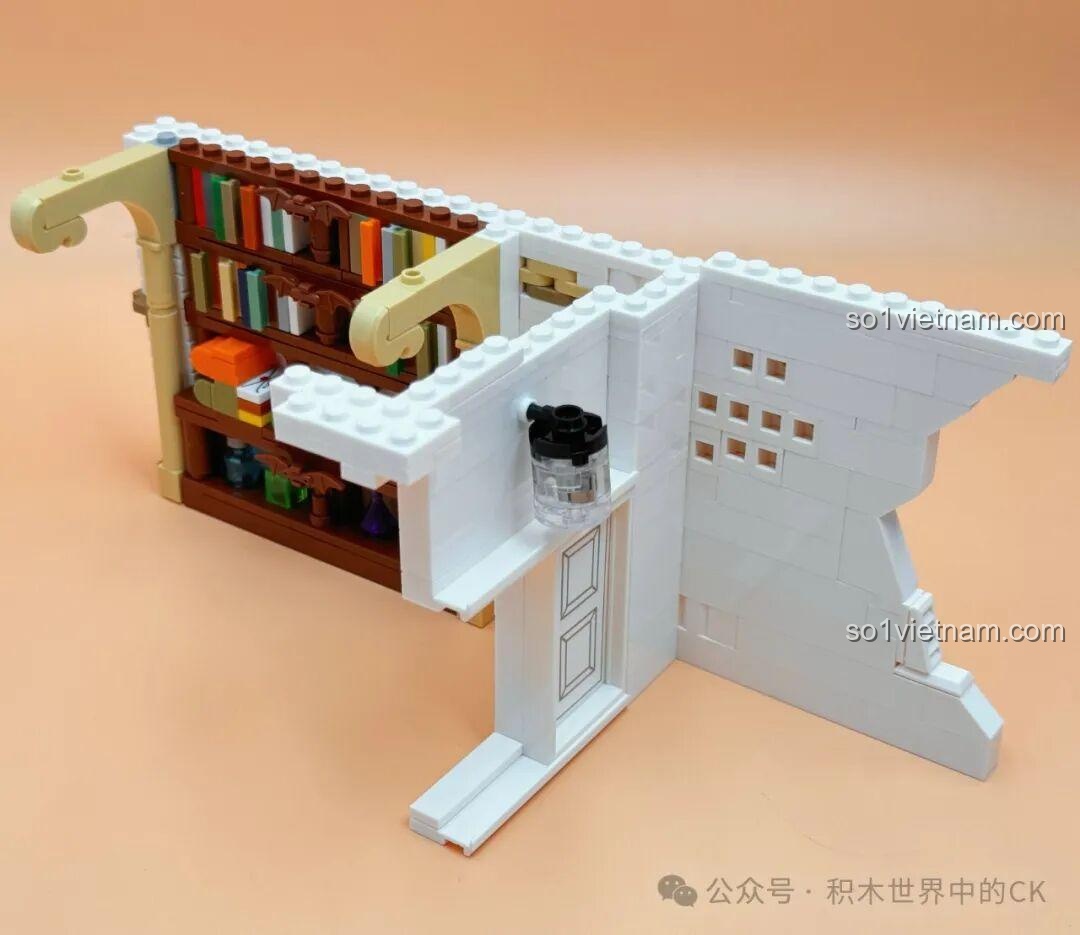 Mô hình lắp ghép JIESTAR 57015 Thư viện Châu Âu - bàn làm việc