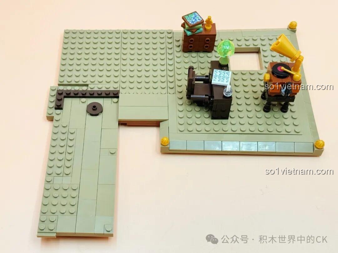 Mô hình lắp ghép JIESTAR 57015 Thư viện Châu Âu - đồng hồ