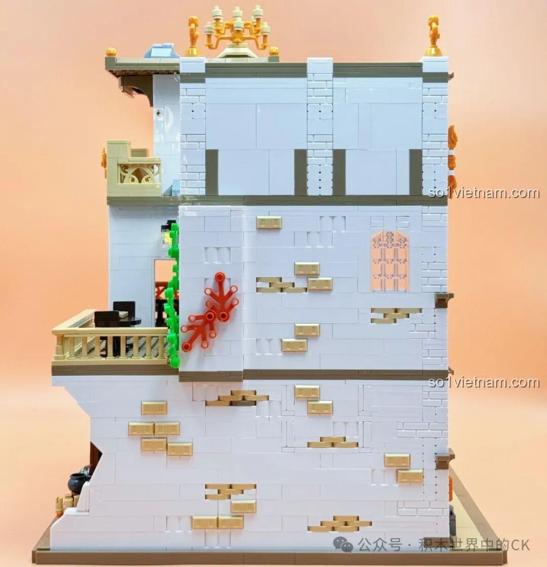 Mô hình lắp ghép JIESTAR 57015 Thư viện Châu Âu - nội thất sang trọng