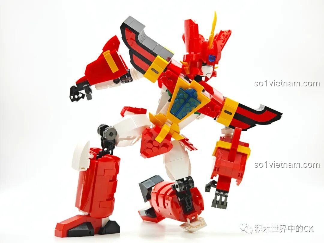 Chi tiết vũ khí Robot Chiến Binh Trái Đất JIESTAR 58033 trên nền sáng tạo