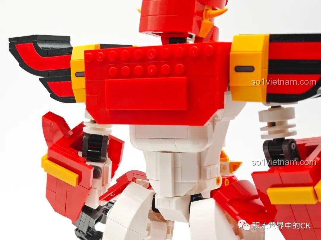 Mô hình Robot Chiến Binh Trái Đất JIESTAR 58033 với nền sáng tạo