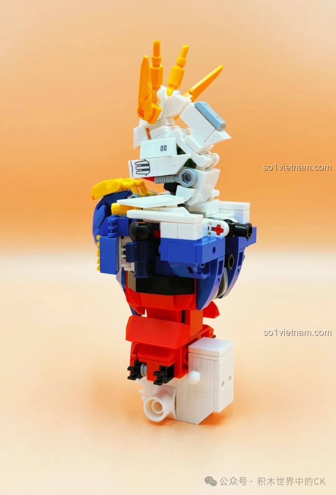 Quá trình lắp ráp phần đầu Gundam JIESTAR 58107