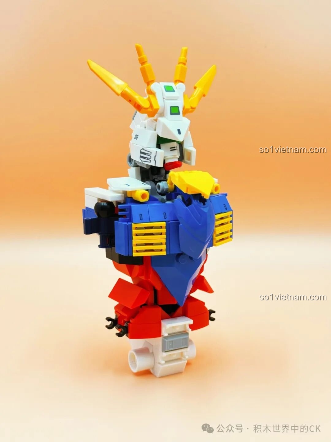 Quá trình lắp ráp phần đầu của JIESTAR 58107 God Iron-Blooded