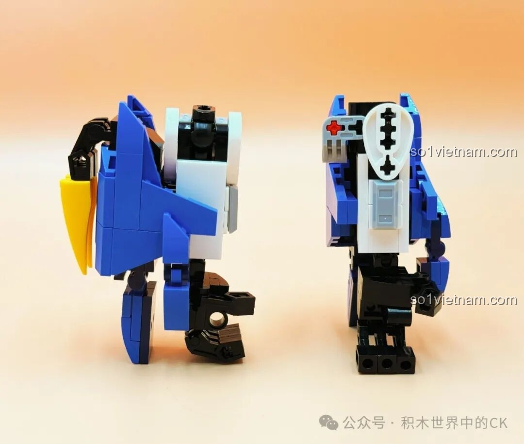 Hai chân đã lắp ráp của JIESTAR 58107 God Iron-Blooded