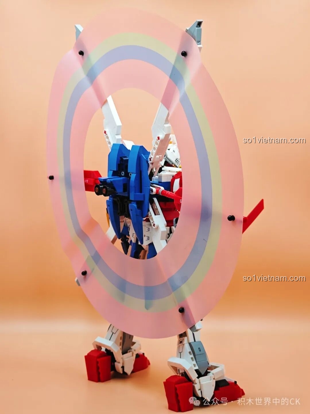 Thành phẩm JIESTAR 58107 God Iron-Blooded nhìn từ phía trước