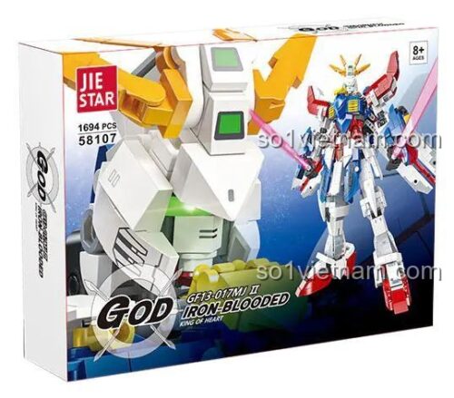 Hộp sản phẩm Robot Gundam JIESTAR 58107 GOD IRON-BLOODED