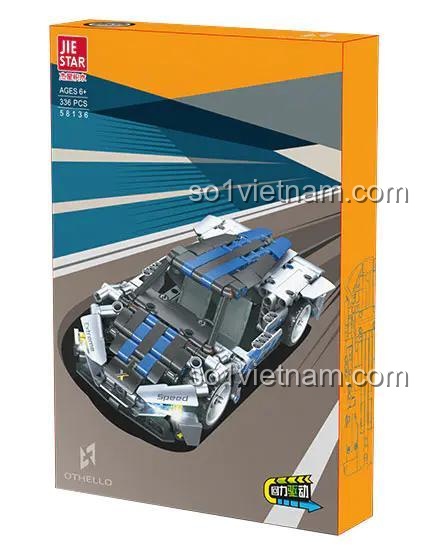 Hộp sản phẩm JIESTAR 58136 mô hình xe đua Othello