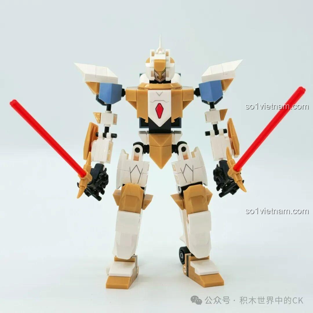 Các gói lắp ráp của bộ đồ chơi Robot Lancelot JIESTAR 58161