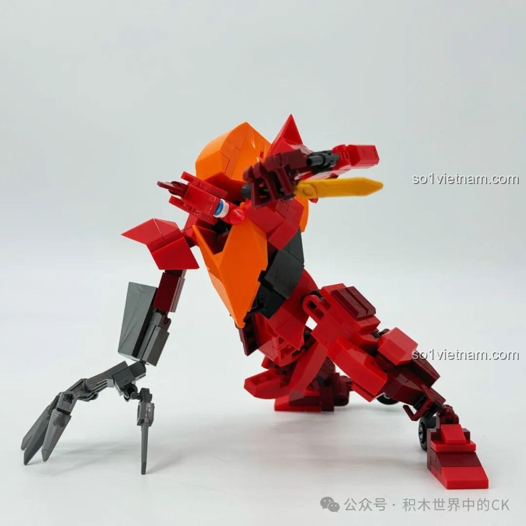 Robot Lancelot JIESTAR 58161 trong tư thế quyến rũ, bộ đồ chơi lắp ráp