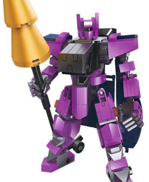 JIESTAR 58178 Gundam Gloucester Robot Chiến Binh Tím Đen Vàng Trắng Lắp Ráp 249 Mảnh Cho Bé Trai 6 Tuổi