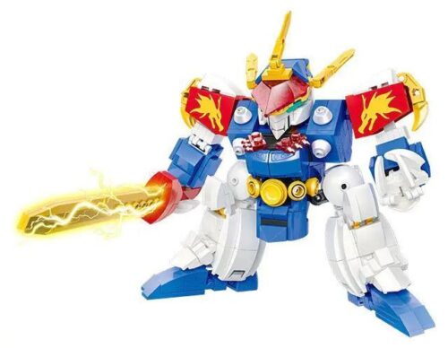 Robot Rồng Thần RyuJinMaru JIESTAR 58205 - Mô hình lắp ghép 600 chi tiết, màu xanh dương, trắng, đỏ, vàng, phù hợp cho bé trai 6 tuổi