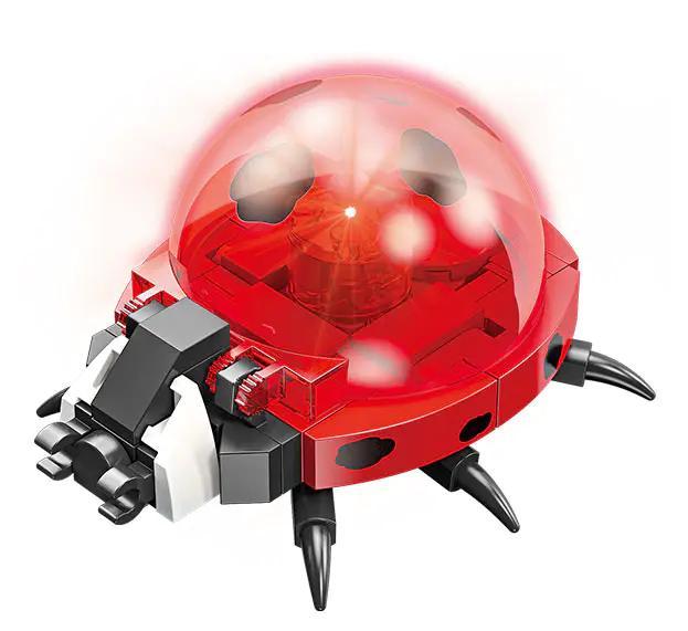 Mô hình bọ rùa JIESTAR 58234 có đèn LED nhấp nháy, bộ lắp ghép mini block cho bé 6 tuổi