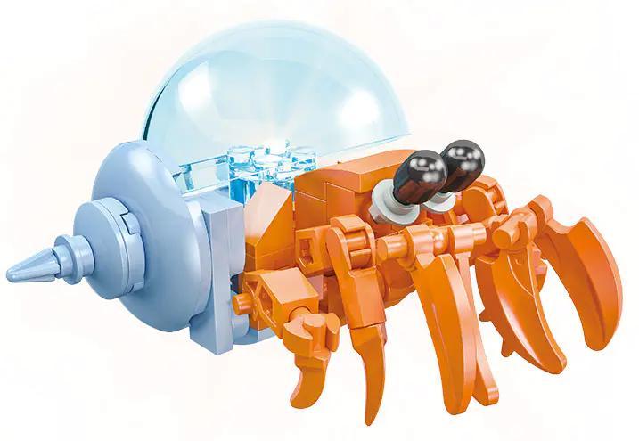 Bộ lắp ghép Cua Đóng Vay JIESTAR 58249 - Mô hình động vật biển chi tiết, màu sắc tươi sáng, đồ chơi giáo dục cho bé 6 tuổi