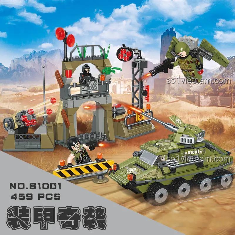 Tổng thể bộ lắp ghép xe tăng quân sự Glory Mission JIESTAR 61001