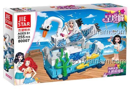 Hộp sản phẩm mô hình thuyền thiên nga JIESTAR 80007
