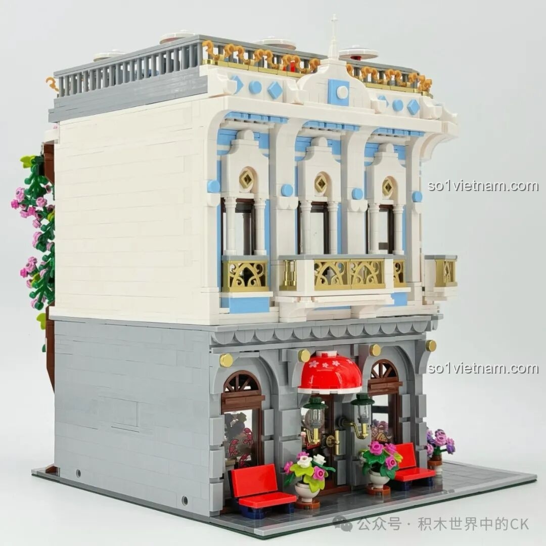 Chi tiết khu vực ngoài trời tầng trệt JIESTAR 89109 Nhà hàng Hoa Anh Đào