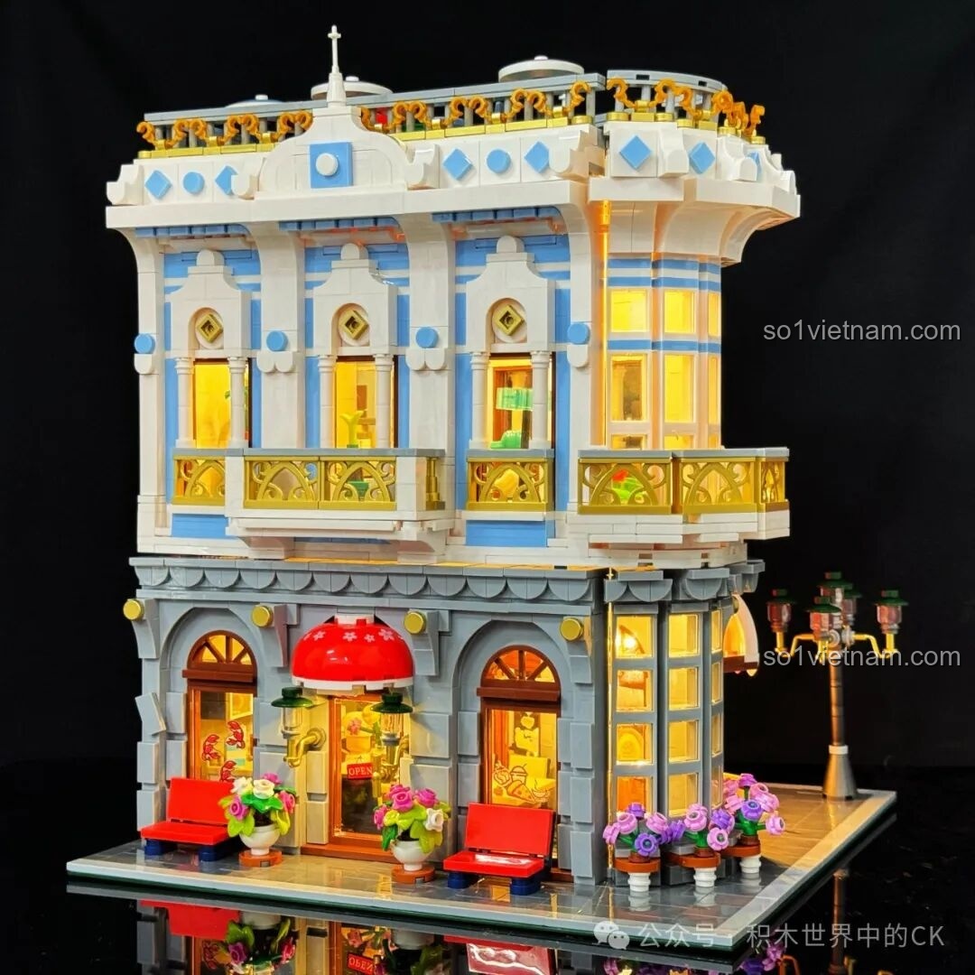 Chi tiết khu vực ngoài trời tầng trệt JIESTAR 89109 Nhà hàng Hoa Anh Đào