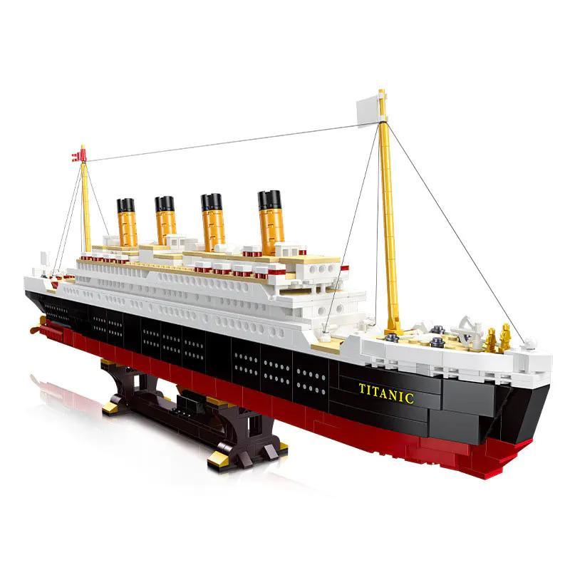 Bộ lắp ghép JIESTAR 92026 Du thuyền Titanic mô hình tàu khổng lồ 1059 chi tiết cho bé trai 8 tuổi