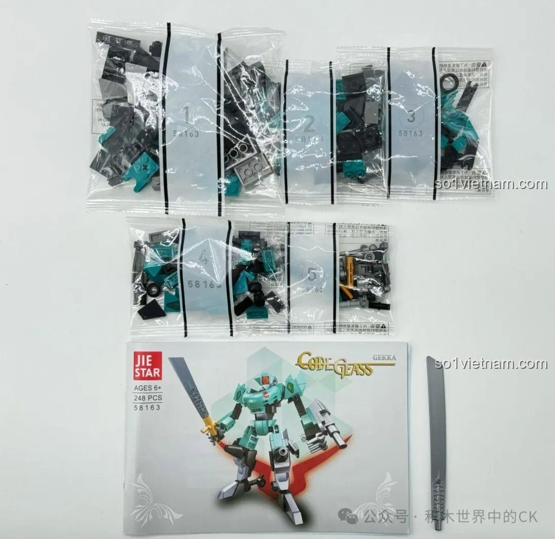 Quá trình lắp ráp chân robot Lancelot JIESTAR Code Geass 58161