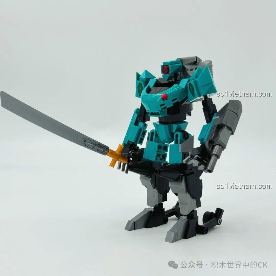 Robot Lancelot JIESTAR Code Geass 58161 cầm hai thanh kiếm năng lượng