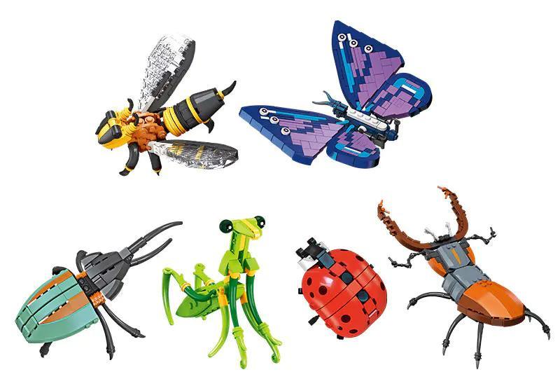 JIESTAR JJ9098 Bộ lắp ghép Côn trùng Tuyệt vời - Mô hình côn trùng chi tiết, sống động, đồ chơi giáo dục cho bé 6 tuổi