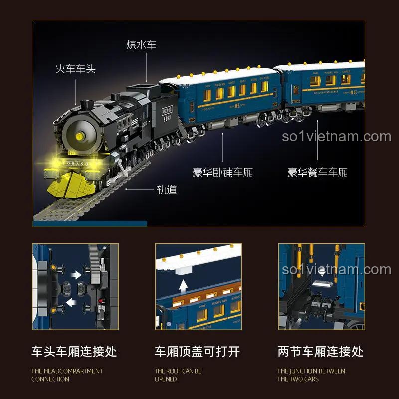 Chi tiết Tàu Hơi Nước Orient Express JIESTAR JJ9155