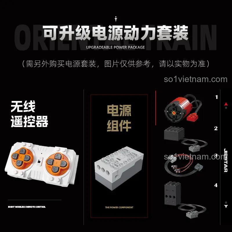 Chi tiết kết nối toa tàu Tàu Hơi Nước Orient Express JIESTAR JJ9155