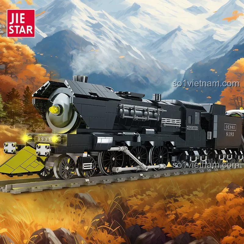 Tàu Hơi Nước Orient Express JIESTAR JJ9155 lắp ráp