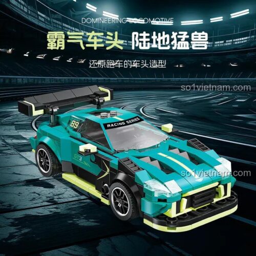 Bộ lắp ghép Siêu xe GT3 JIESTAR JJ9181 trên đường đua, 333 chi tiết, 16cm dài, phù hợp cho bé trai 6 tuổi