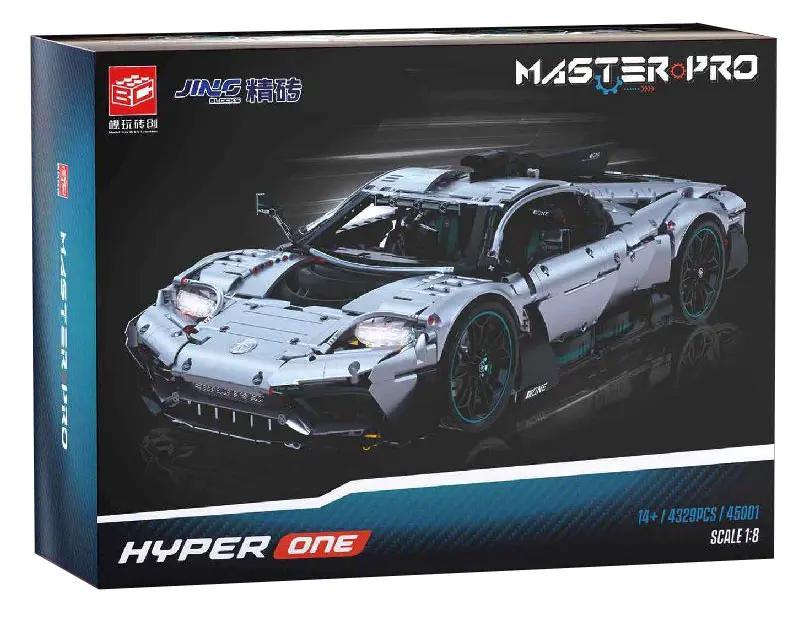 Bộ lắp ghép Siêu xe Hyper ONE JING 45001 hộp sản phẩm, đồ chơi mô hình xe thể thao tỉ lệ 1:8 cho con trai 14 tuổi, giá tốt