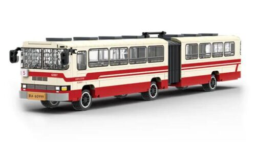 bộ lắp ghép Xe Buýt Công Cộng Bắc Kinh Jingwei Shidai 002-23A, mô hình xe buýt cổ điển tỉ lệ 1:40 cho bé trai 6 tuổi, giá tốt