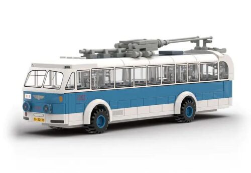 bộ lắp ghép Xe buýt điện không ray BK540 Jingwei Shidai 005-23A, mô hình tỉ lệ 1:40, 304 mảnh ghép, phù hợp bé trai 6 tuổi, giá tốt