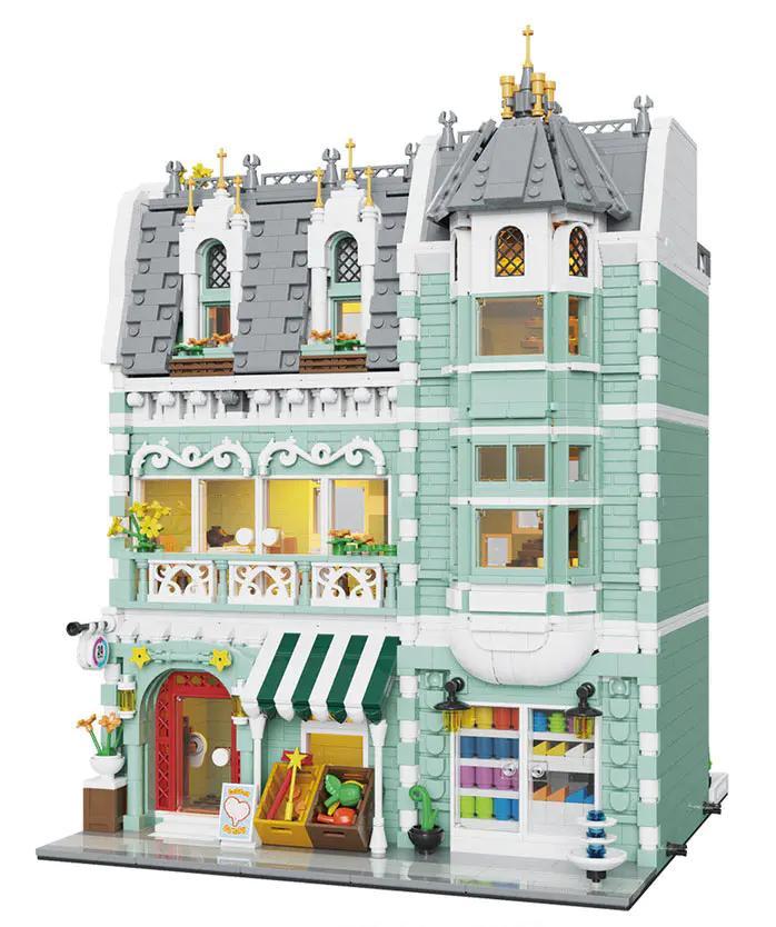 积晴 JQ10003 Cửa hàng Tạp hóa bộ lắp ghép 2225 mảnh, đồ chơi mô hình kiến trúc phố cổ, đồ chơi giáo dục cho bé 8 tuổi, giá tốt, chất lượng cao