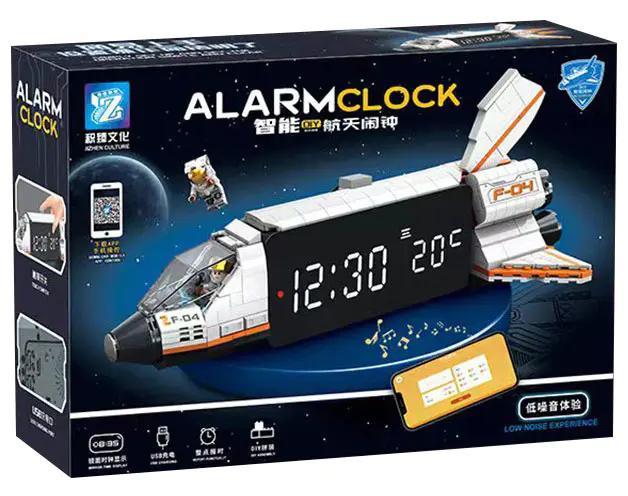 Hộp sản phẩm bộ lắp ghép Jizhen Culture J601 Đồng hồ báo thức Tàu con thoi thông minh, quà tặng công nghệ cho con trai 12 tuổi.