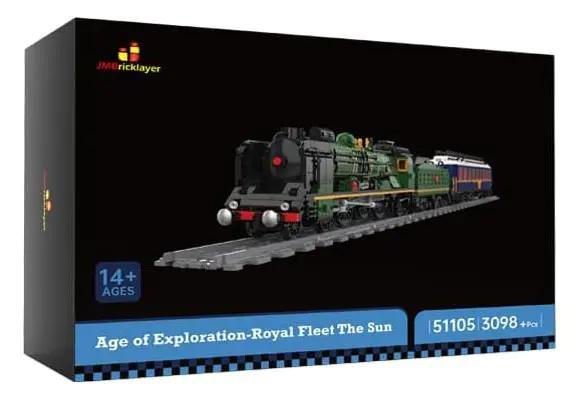 Bộ đồ chơi JMBricklayer 51105 Tàu hơi nước Orient Express Pháp SNCF 231, 3098 mảnh, dành cho bé trai 14 tuổi, màu xanh lá, đen, trắng, xanh dương, giá tốt