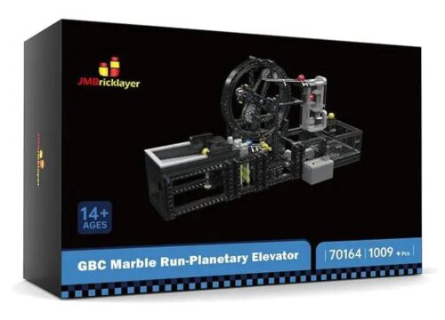 Hộp sản phẩm JMBricklayer 70164 GBC Marble Run-Planetary Elevator với 1009 mảnh, đồ chơi kỹ thuật cho người trên 14 tuổi