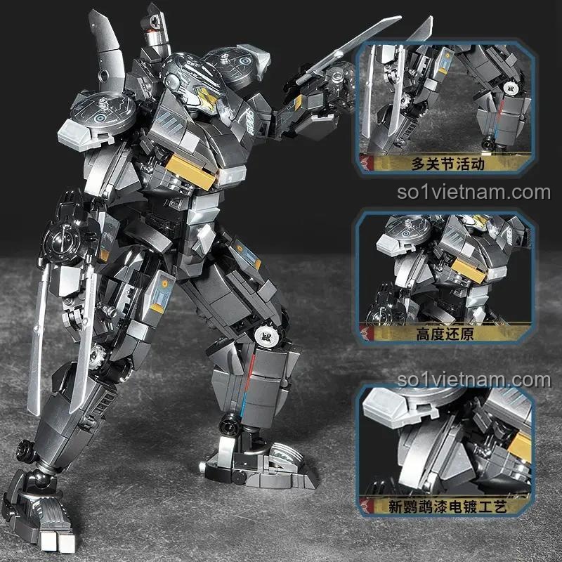 Mô hình Robot Jaeger Striker Eureka Pacific Rim B K盒子 10312 nhìn từ phía sau