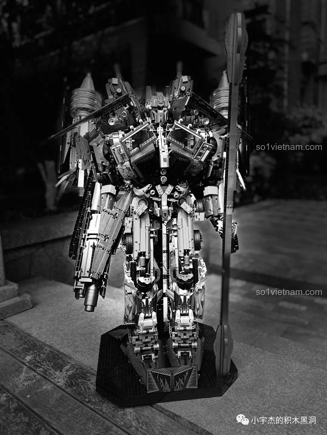 Một bức ảnh đen trắng nghệ thuật khác của robot K-box V5006.