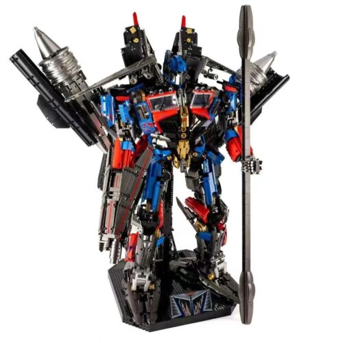 Ảnh chụp chính diện bộ lắp ráp Jetfire Optimus Prime K-box V5006. Mô hình robot khổng lồ cao 1 mét, chi tiết cơ khí phức tạp, phù hợp cho con trai trên 14 tuổi.