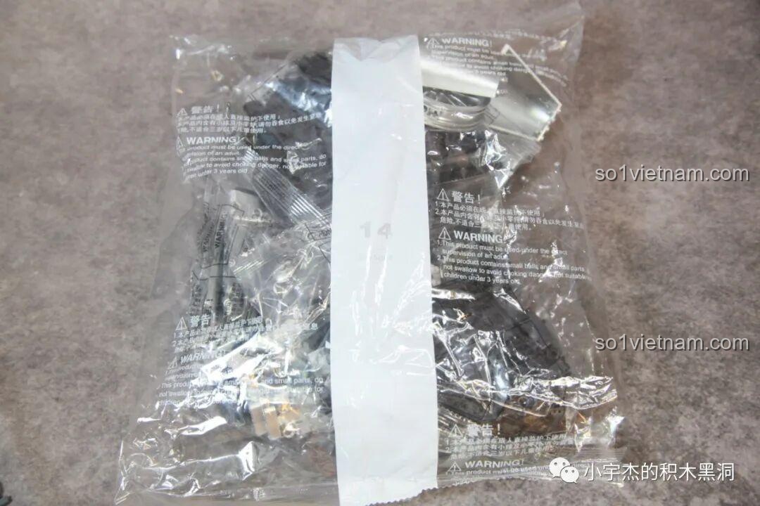 Túi mảnh ghép số 14 của bộ K-box V5006, tiếp tục hoàn thiện động cơ.