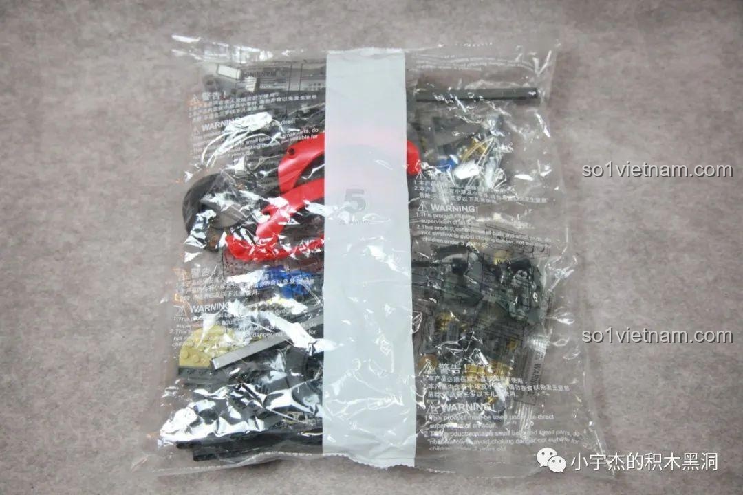 Túi mảnh ghép số 5 của bộ K-box V5006, dùng để lắp các chi tiết còn lại của chân.