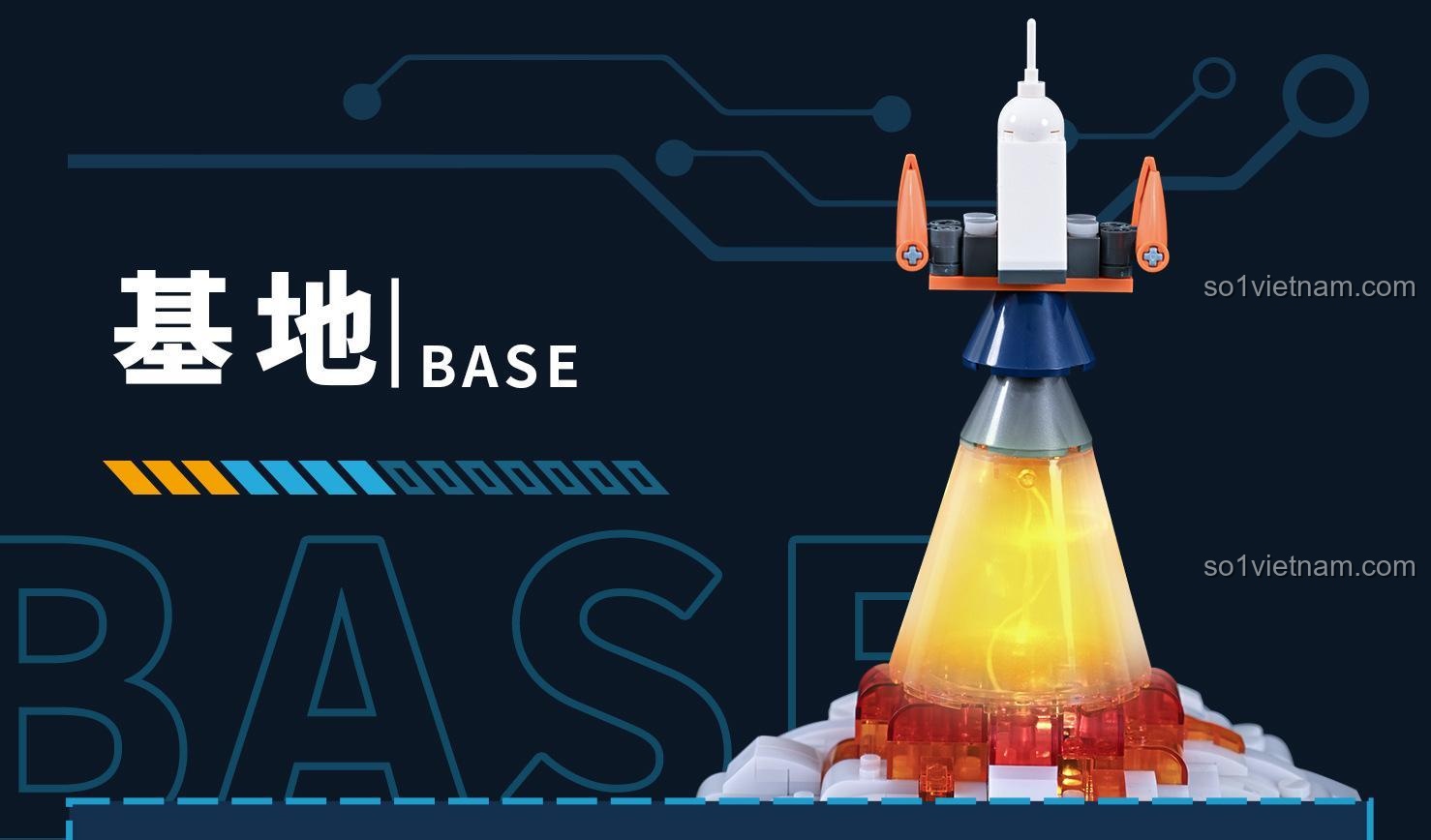 Chi tiết mô hình Căn Cứ Vũ Trụ Kaido KD99001, bộ xếp hình Căn Cứ Vũ Trụ cho bé trai 8 tuổi, chất lượng cao.