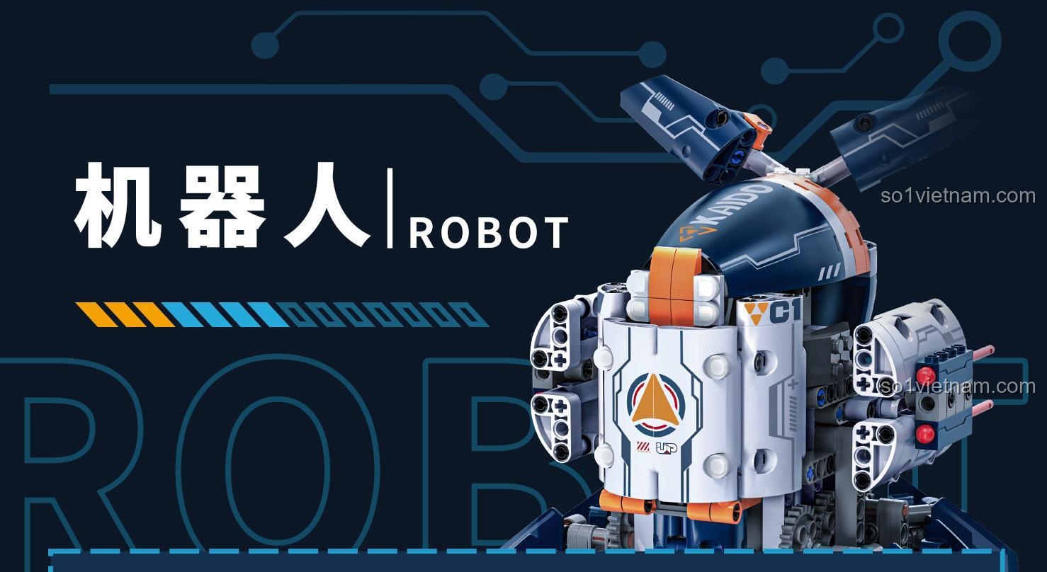Chi tiết mô hình Robot Tương Lai Kaido KD99001, bộ lắp ghép Robot Tương Lai cho bé trai 8 tuổi, đáng tiền.