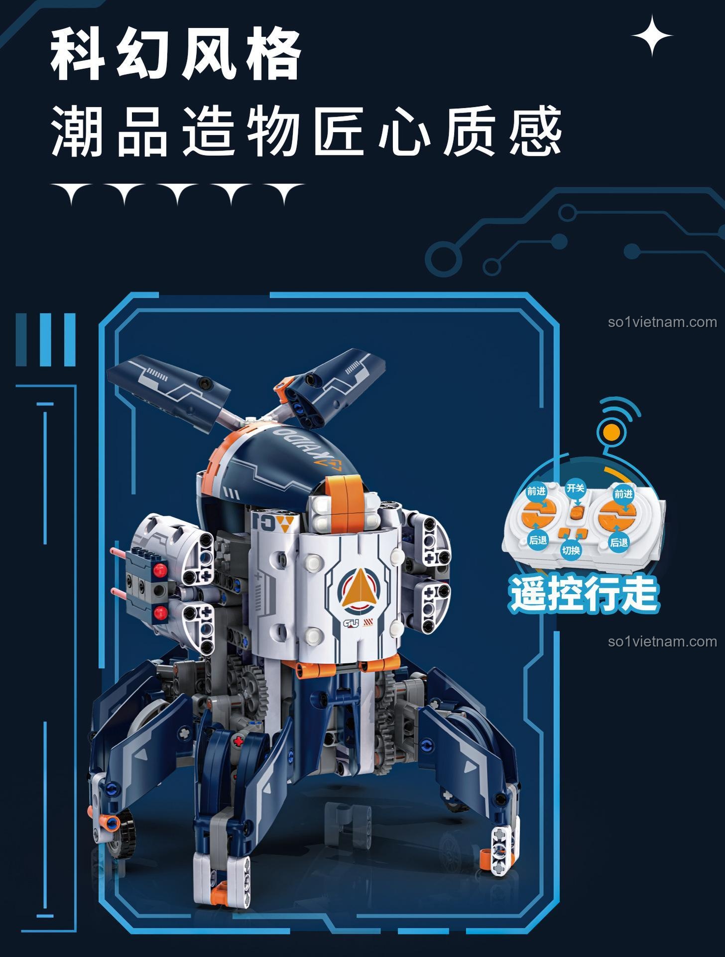 Robot Tương Lai Kaido KD99001 điều khiển từ xa, đồ chơi mô hình công nghệ cao cho bé trai 8 tuổi, chất lượng tốt.